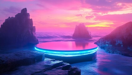 water podium deep ocean glow ambient light aquatic ocean marine adventure seaside vibes