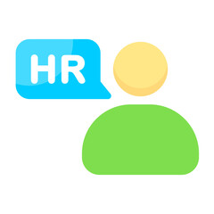 HR Manager Colorful Icon
