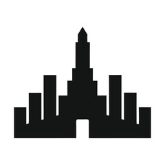 Obraz premium silhouette of a city