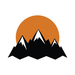 mountain landscape vector illustration