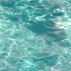 seamless texture this captivating water showcases vibrant turquoise tones with intricate light reflections. perfect for creating visually appealing backgrounds in various design projects.