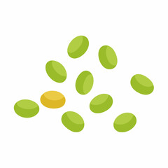 Fototapeta premium green and orange pills