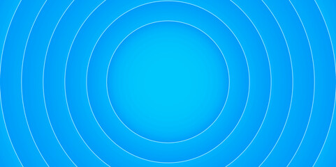 Abstract blue 3D circular layered background vector illustration. Futuristic blue round shape background.