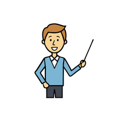 businessman cartoon character