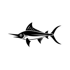 Obraz premium Swordfish tropical exotic fish icon