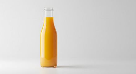 Fototapeta premium Refreshing Bottle of Citrus Orange Juice Still Life Portrait