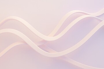 Obraz premium Gentle pink lines create a soothing and elegant abstract composition, flowing gracefully against a light pink backdrop, perfect for conveying concepts of fluidity, harmony, and minimalist design