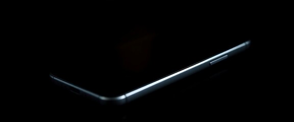 close up of a cell phone in the dark