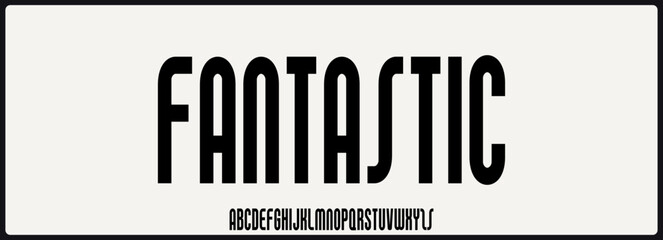  Condensed sans serif vector font. Minimalist and modern condensed font. Uppercase and lowercase alphabet vector font.