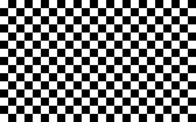 Chessboard. Black and white seamless pattern. Background vector illustration.