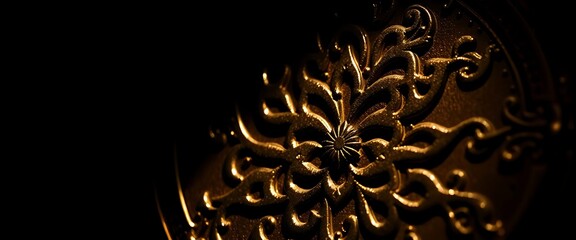 close up of a clock face in the dark