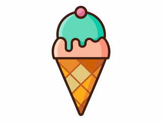 ice cream vector illustration