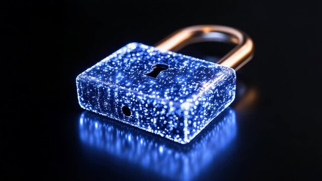 Cybersecurity: Digital Lock, Data Protection,  Secure Network, Online Privacy