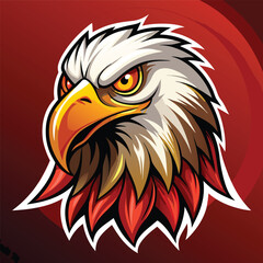 Fototapeta premium Majestic Eagle Head Mascot