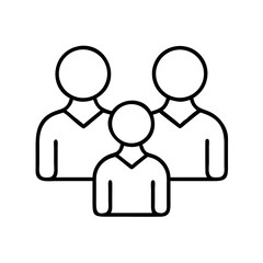 Family icon vector illustration representing parents and child for family planning and support resources