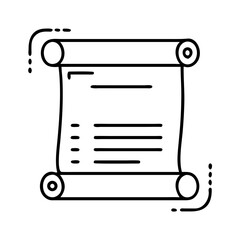 Find antique paper scroll document vector graphic design illustration for historical manuscript search 95