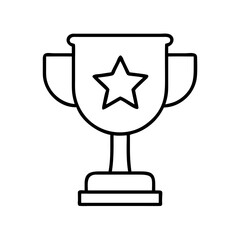 Download trophy icon vector illustration, award prize, win competition, achievement, champion vector