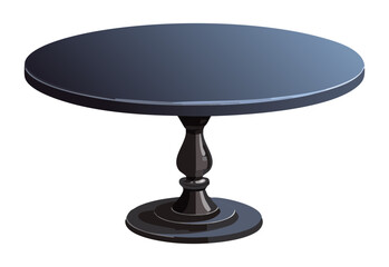 Elegant Dining Table with Dark Top