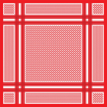 keffiyeh bandana fabric pattern vect&ouml;r design