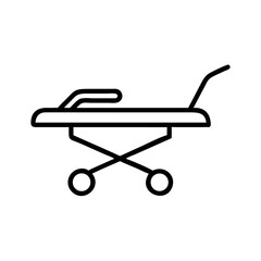 Medical surgical tray with wheels and handle in minimalist design  