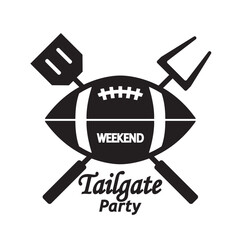 tailgate logo icon design vector flat isolated illustration