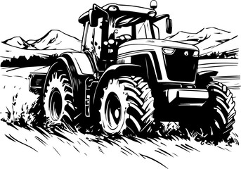 tractor, farm, agriculture, machinery, agricultural, equipment, machine, red, vehicle, transport, toy, isolated, farming, truck, industry, green, tire, old, wheel, engine, transportation, car, farmer,