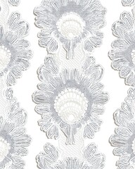 Intricate floral lace pattern with delicate white details