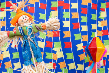 beautiful colorful ornament Brazilian June festival