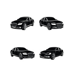 
Modern clean beautiful all car vector editable icon graphic design
