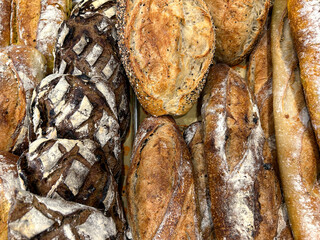 Different types of Sourdough bread