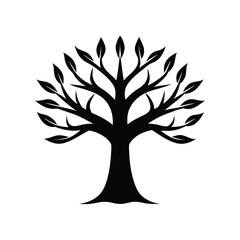 vector tree silhouette