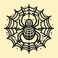 spider on a white background