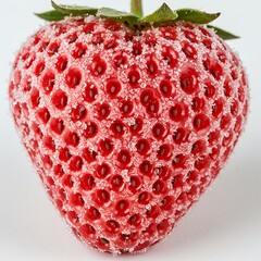 Frosted Strawberry Macro View