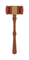 A gavel used in decision-making bodies such as courts, tribunals, parliaments, and congresses. It is used to confirm judgments and decide whether to pass or reject a vote.