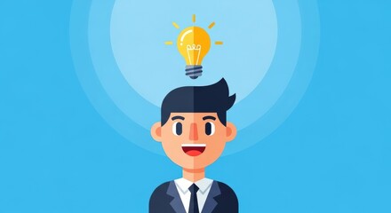 Brilliant Ideas A Conceptual Illustration of Innovation, Inspiration, and Creative Thinking
