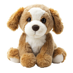 plush dog toy PNG, transparent background
