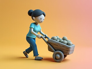 Mee-Commerce Visual Concept. Social Media Background.