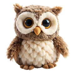 Obraz premium plush owl toy PNG, transparent background