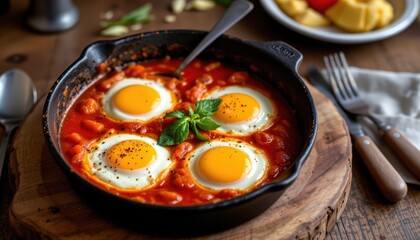 a delectable meal setting atop a table