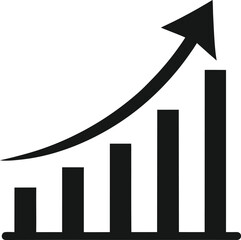 single line art of a curved upward arrow wrapped