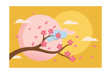 Fototapeta premium girl with flower