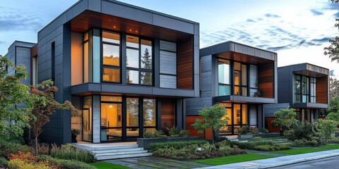 Obraz premium Modern Townhouse Architecture