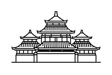 vector illustration of a castle