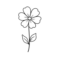 Flower outline illustration