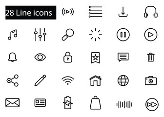set of diverse icons collection
for web