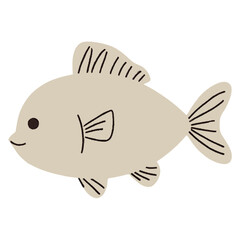 Duotone Fish Illustration