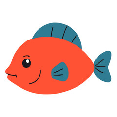Duotone Fish Illustration