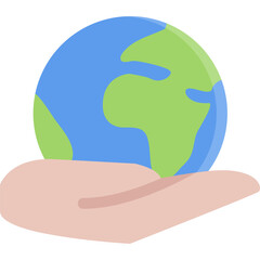 earth hand icon