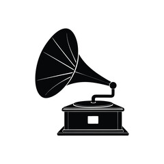 Retro Gramophone Record Vector Illustration