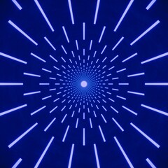 blue lighting with empty tunnel space, 3d rendering sci-fi concept